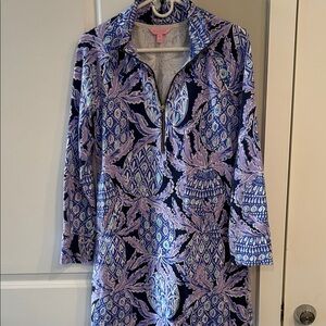 Lilly Pulitzer Purple and Blue Patterned Dress